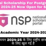 National Scholarship For Postgraduate Studies 2024-25 Now Open for Students