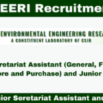 CSIR-NEERI Recruitment 2024: Apply for Junior Seretariat Assistant and Other Posts