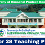 CUHP Recruitment 2024: Apply for 28 Teaching Positions