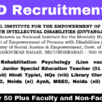 NIEPID Recruitment 2024 - Faculty and Non-Faculty Positions