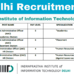 IIIT Delhi Recruitment 2025: Apply Online
