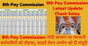 Read more about the article 8th Pay Commission: मोदी सरकार का सरकारी कर्मचारियों को तोहफा, आठवें वेतन आयोग को दी मंजूरी