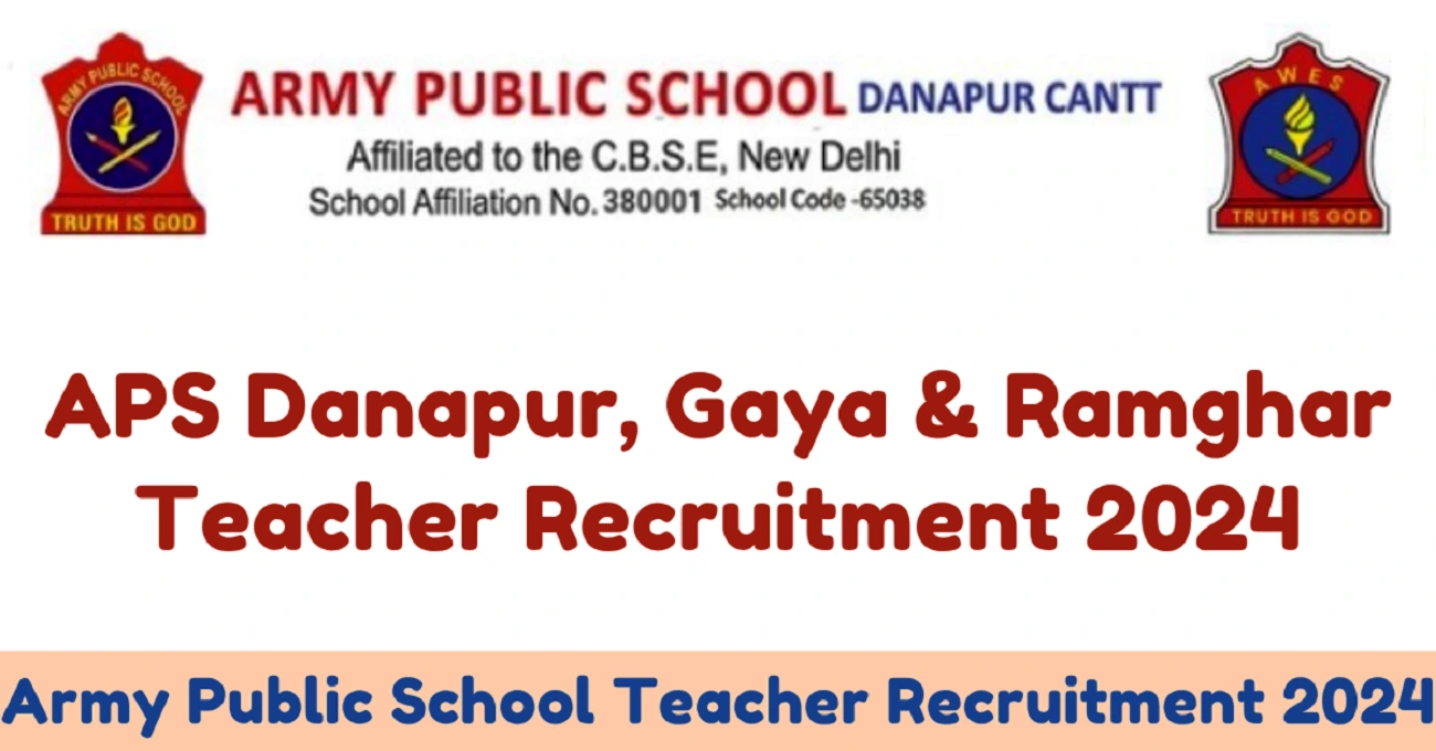 Army Public School Teacher Recruitment 2024