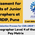 CSIR-URDIP Junior Stenographers Recruitment 2025: 12 पास अभ्यर्थियों के लिए