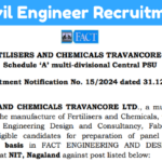 FACT Civil Engineer Recruitment 2025