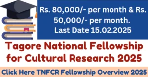 Read more about the article Tagore National Fellowship for Cultural Research 2025