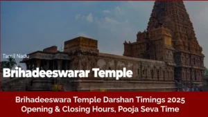 Read more about the article Brihadeeswara Temple Darshan Timings 2025 – Opening & Closing Hours, Pooja Seva Time